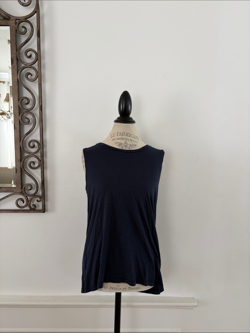 Abercrombie & Fitch Navy Sleeveless Knit Tank